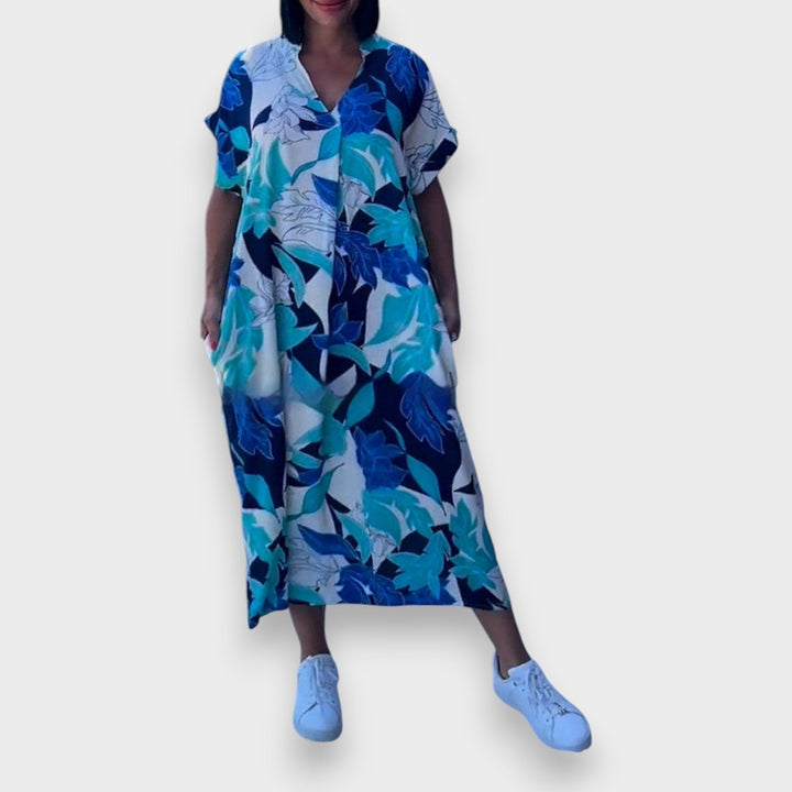 Amba – Vestido Floral Romántico y Elegante
