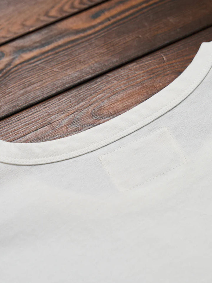 Solid Cotton Navy Crew Neck T-shirts