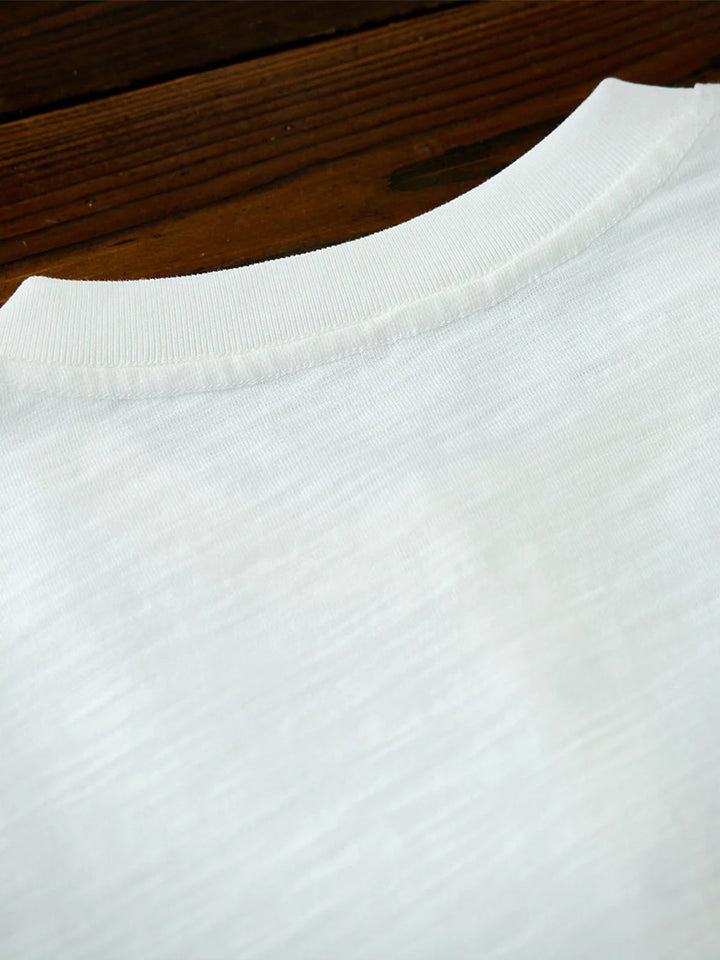 Turquoise Button Cotton Slub Henley T-Shirt