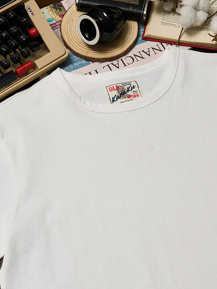Solid Cotton Navy Crew Neck T-shirts