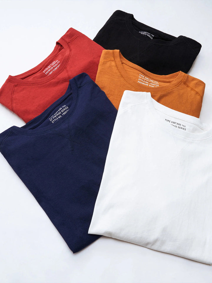 Raglan Sleeve Cotton T-Shirt