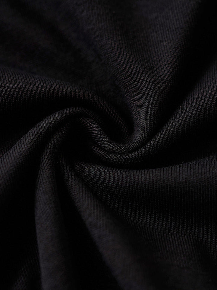 Sleeve Embroidered Cotton T-shirt