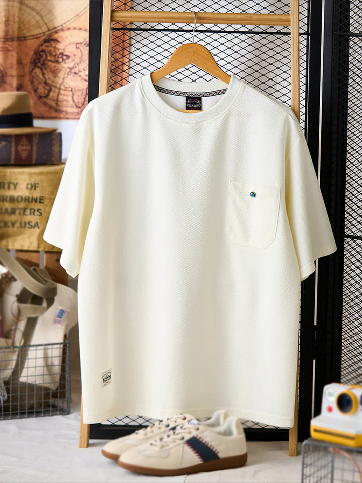 Turquoise Button Pocket T-Shirt