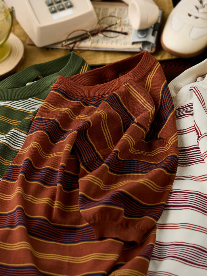 Multi-Border Heavyweight T-shirt