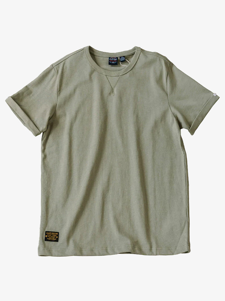 Crew-Neck Short Sleeve Cotton T-shirt
