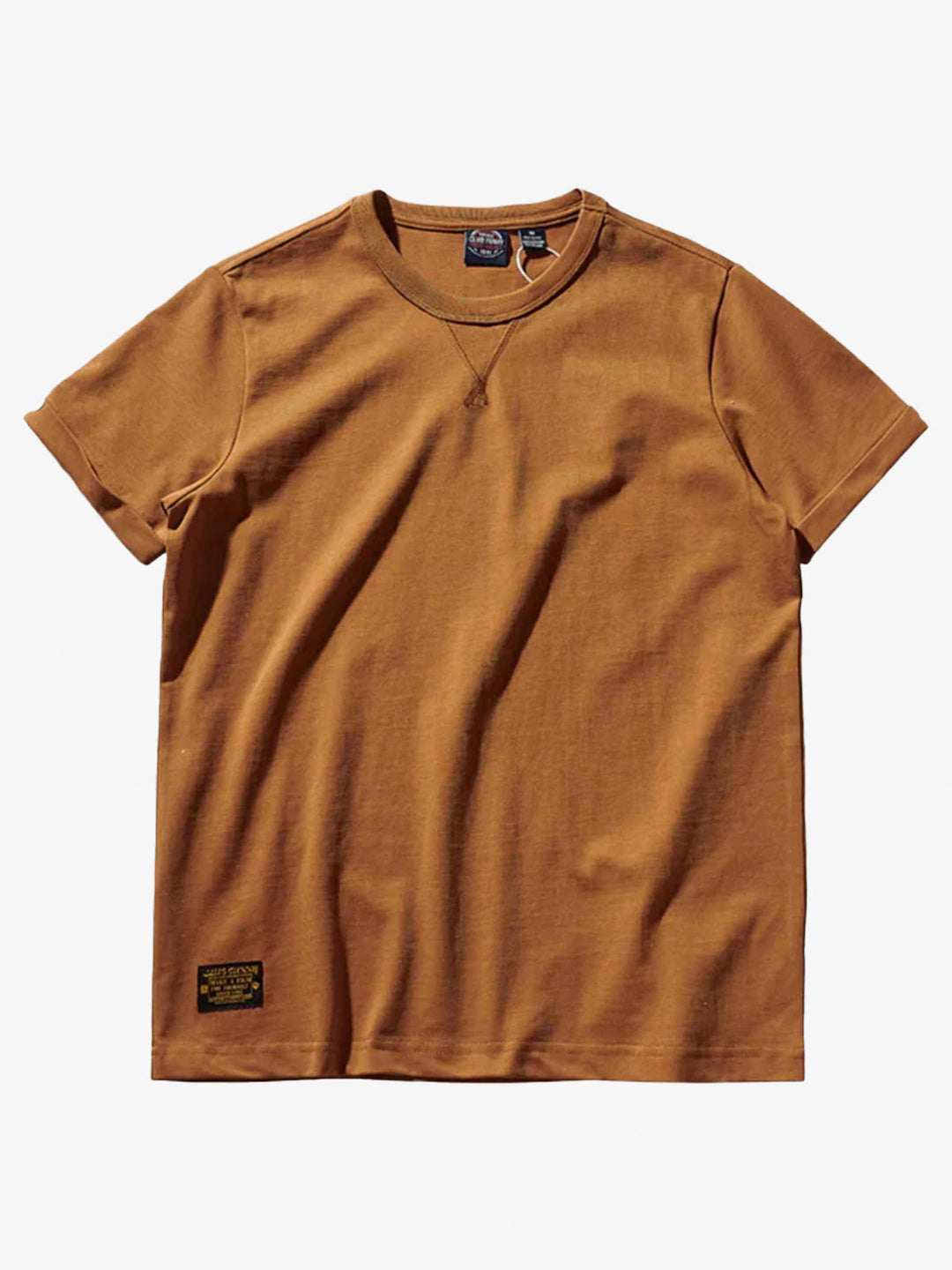 Crew-Neck Short Sleeve Cotton T-shirt