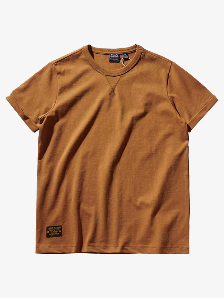 Crew-Neck Short Sleeve Cotton T-shirt