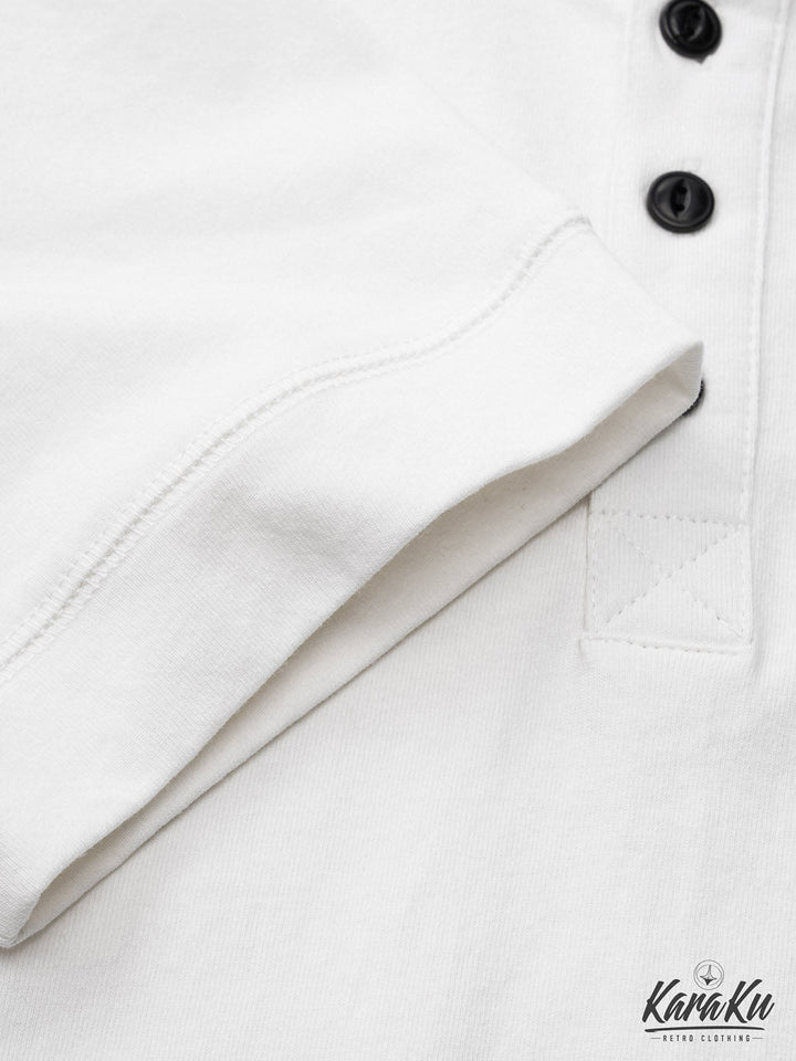Cotton-Linen Heavyweight Henley T-shirt