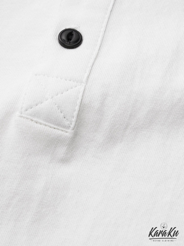 Cotton-Linen Heavyweight Henley T-shirt