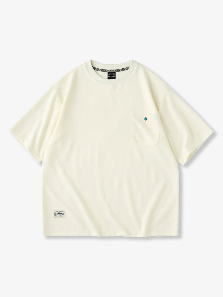 Turquoise Button Pocket T-Shirt