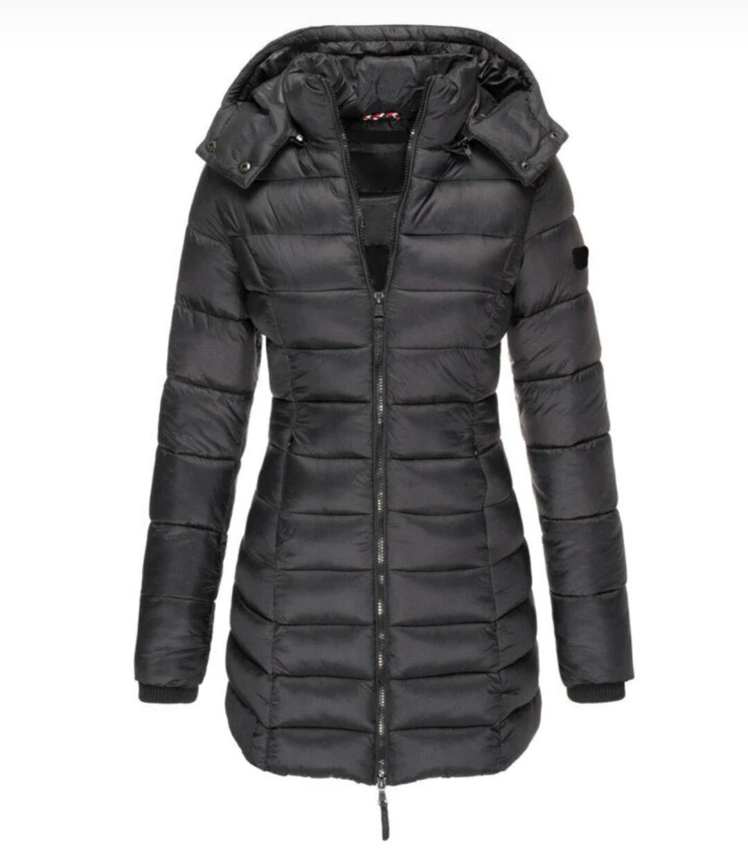 Plumífero para mujer Elisa - Abrigo para mujer con plumas, chaqueta acolchada con capucha