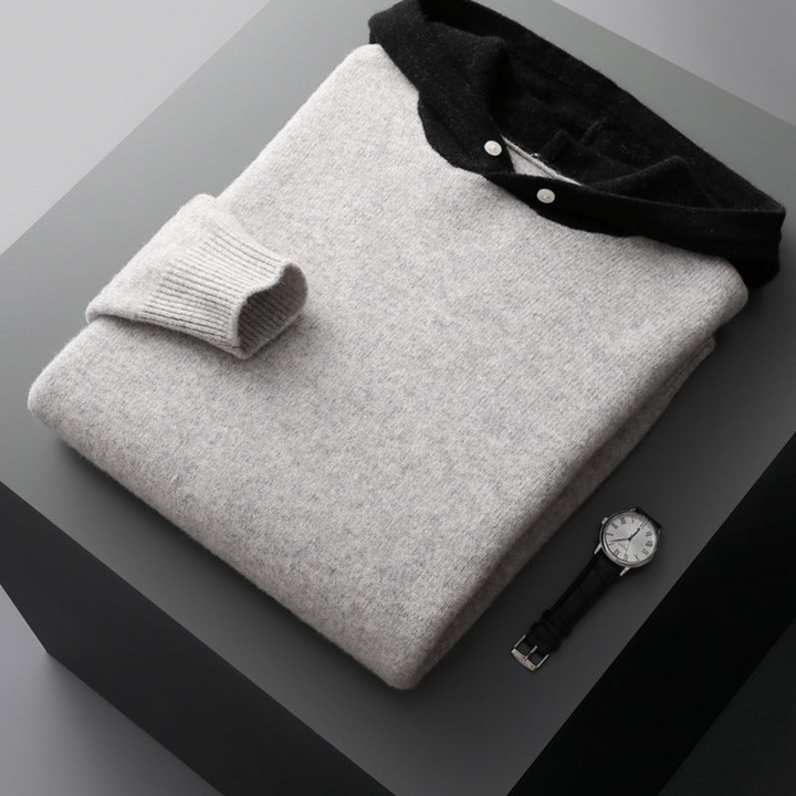 Sudadera con capucha de lana merina Nova