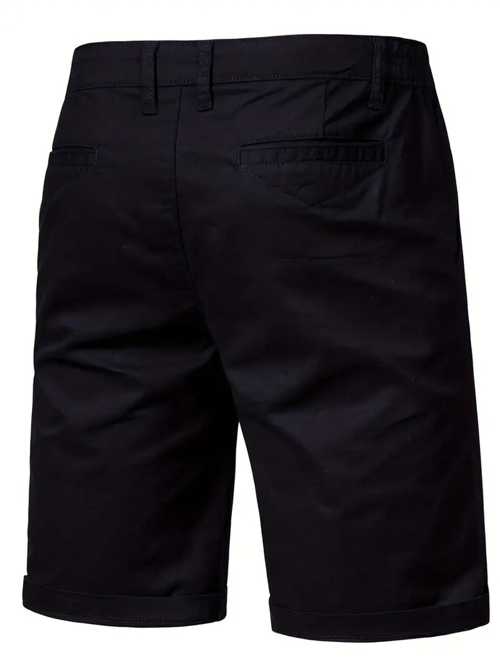 Elegantes pantalones cortos de algodón