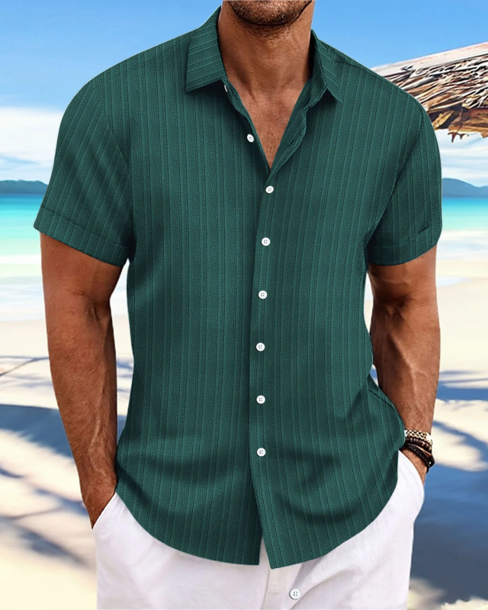 Camisa casual de manga corta
