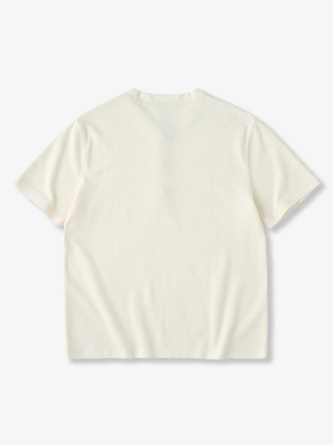 Turquoise Button Waffle Henley T-Shirt
