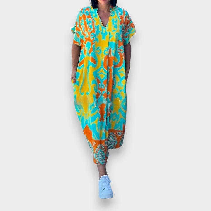 Amba – Vestido Floral Romántico y Elegante