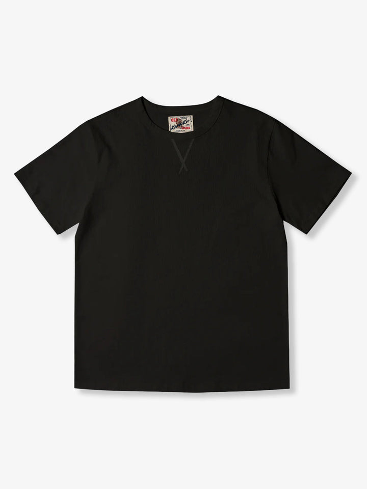 Solid Cotton Navy Crew Neck T-shirts