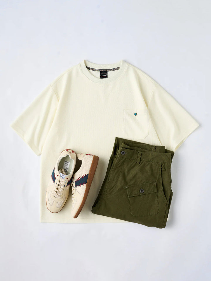 Turquoise Button Pocket T-Shirt