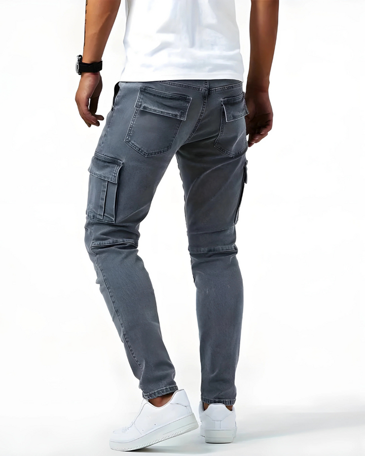 Pantalón Cargo Stretch Marino