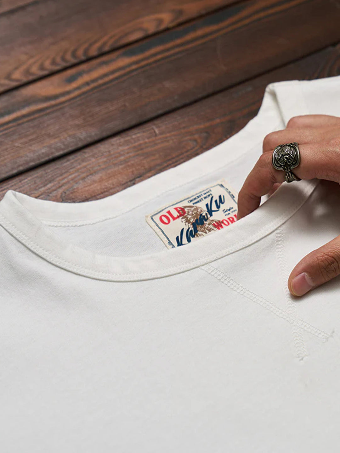 Solid Cotton Navy Crew Neck T-shirts