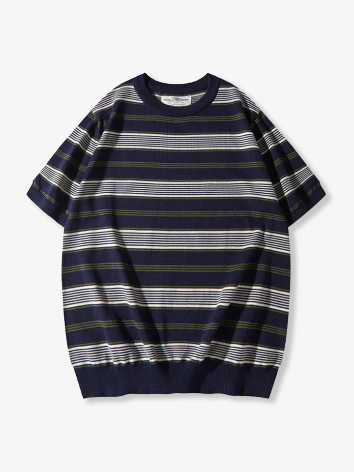 Multi-Border Heavyweight T-shirt