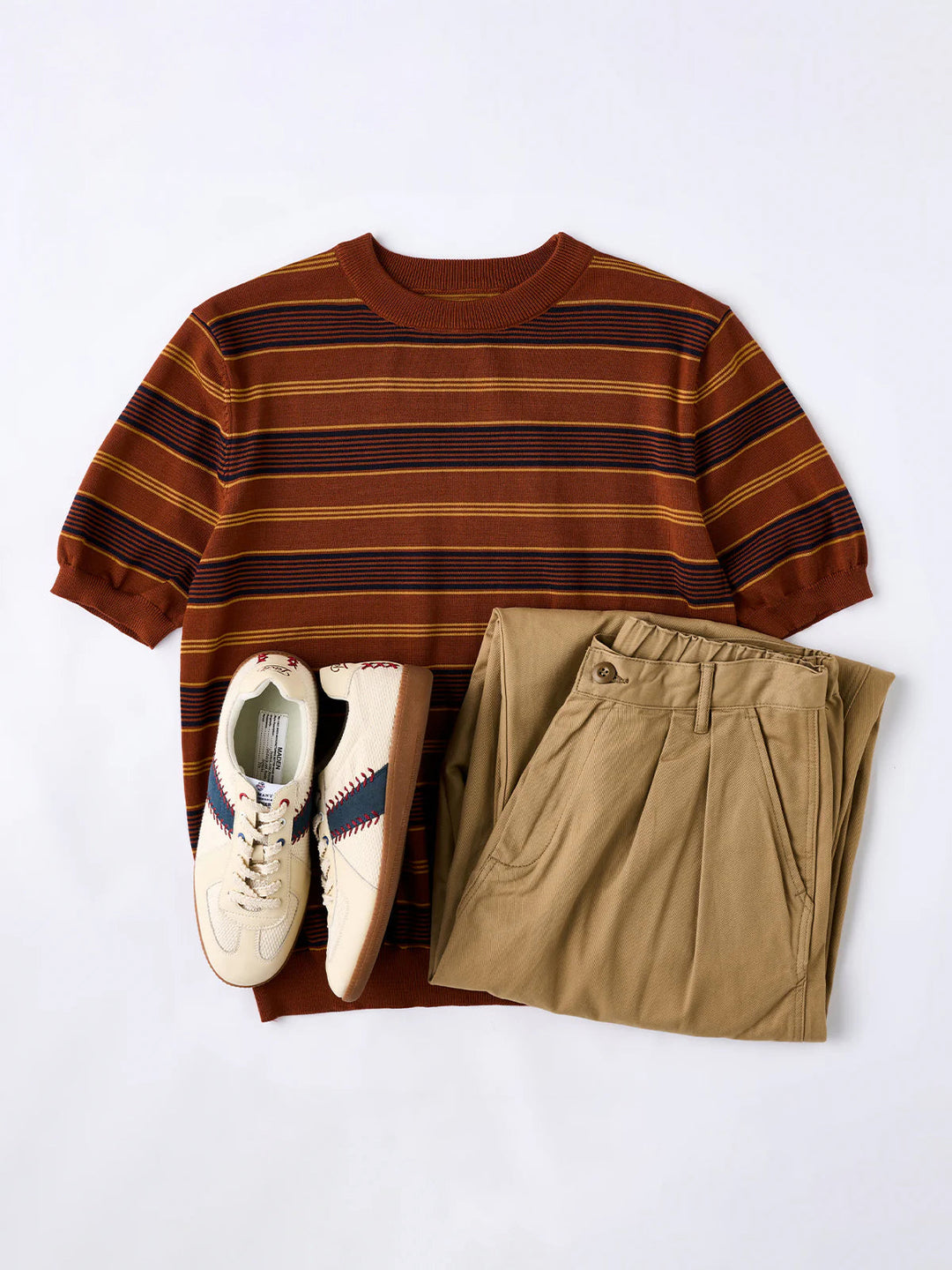 Multi-Border Heavyweight T-shirt
