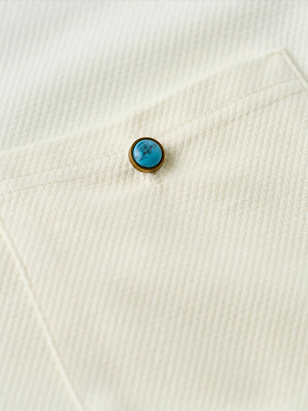 Turquoise Button Pocket T-Shirt