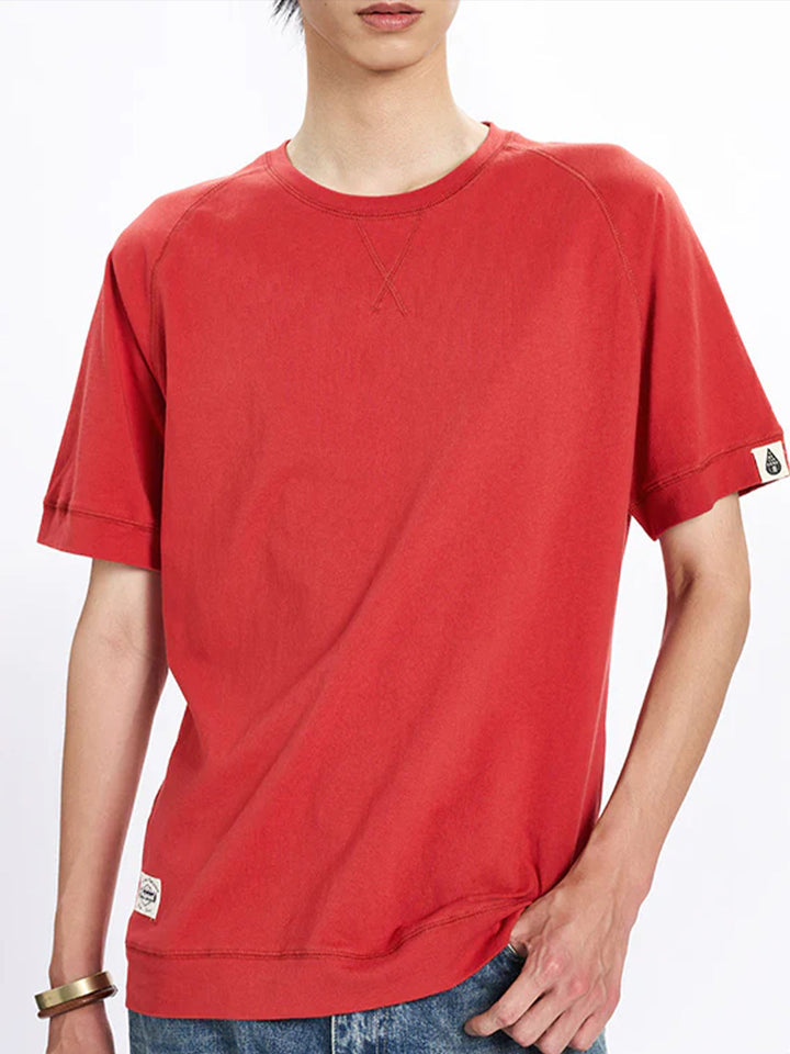 Raglan Sleeve Cotton T-Shirt