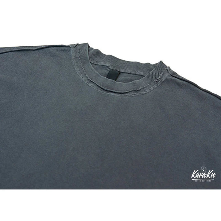 Washed Distressed Cotton T-shirt