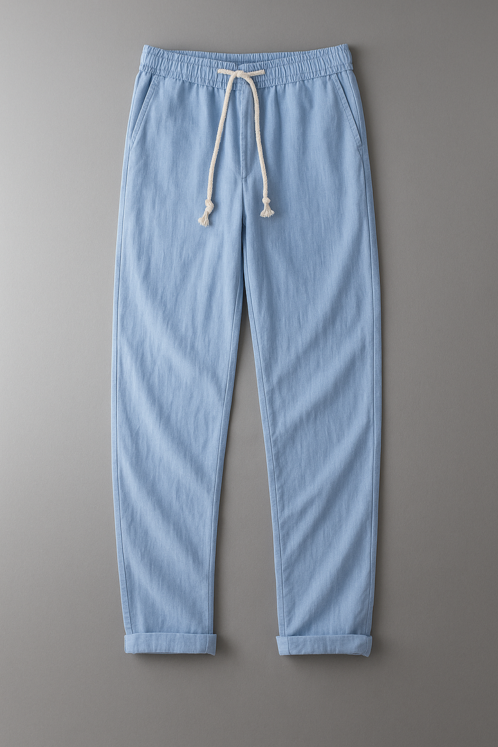 Elegantes pantalones de lino