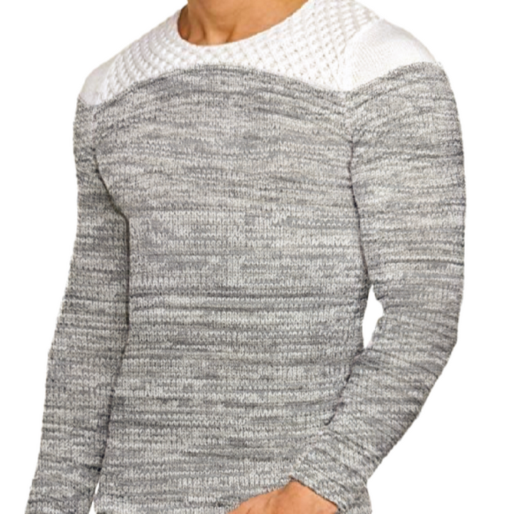 Men's Casual Crew Neck Striped