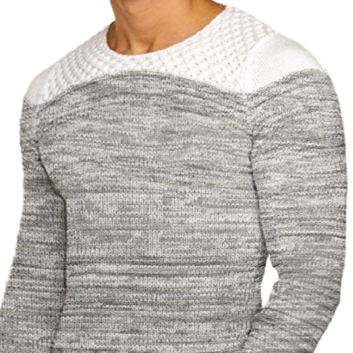 Men's Casual Crew Neck Striped