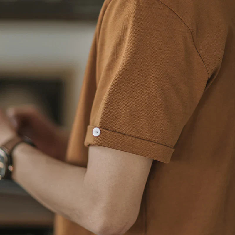 Crew-Neck Short Sleeve Cotton T-shirt