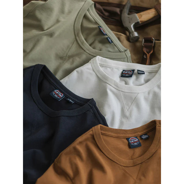 Crew-Neck Short Sleeve Cotton T-shirt