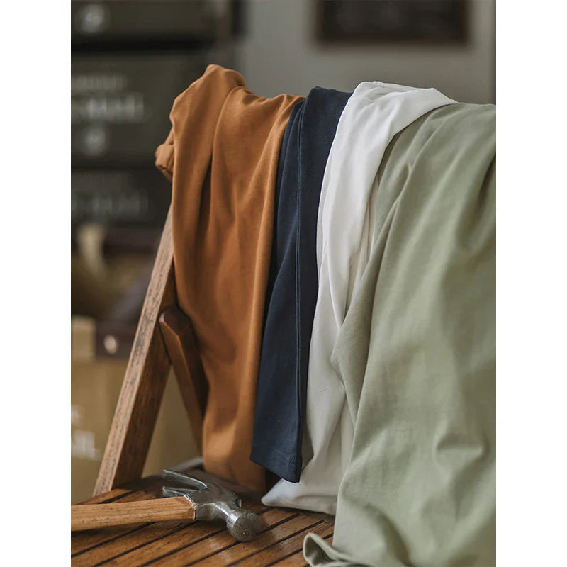 Crew-Neck Short Sleeve Cotton T-shirt