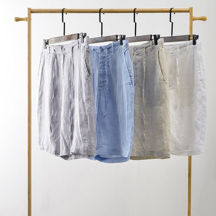 Pantalones cortos de lino de alta calidad