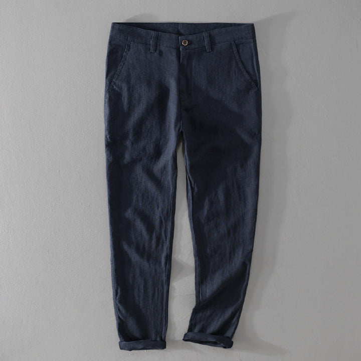 Pantalones de lino de primera calidad