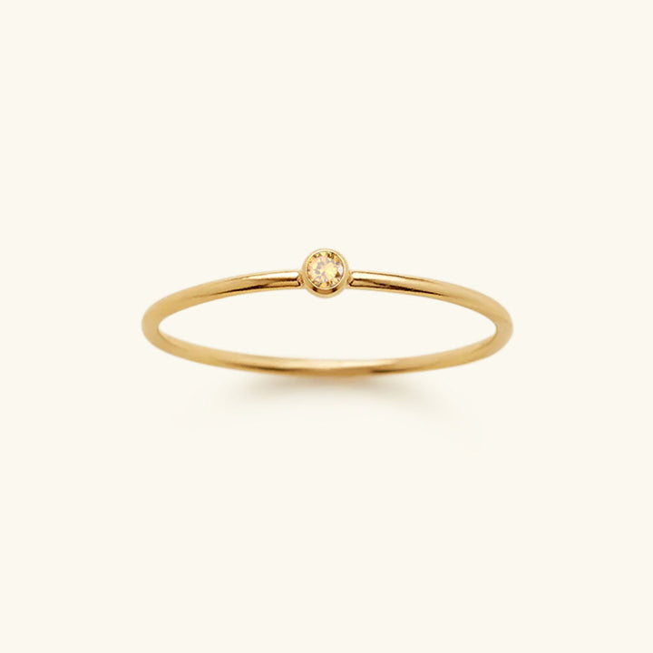 Amelia Birthstone Stacker Ring