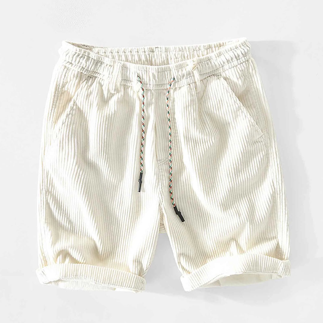 Elegantes pantalones cortos de pana