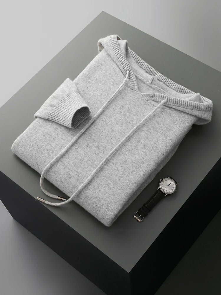 Sirlus Sudadera con capucha de lana merina