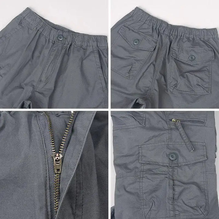 Pantalones cortos cargo largos de algodón