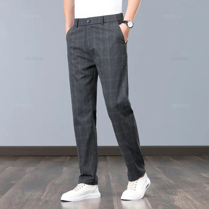 Pantalones elásticos a cuadros