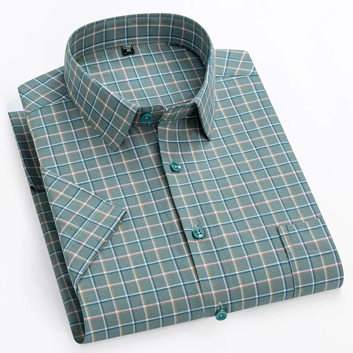 Camisa de algodón de manga corta