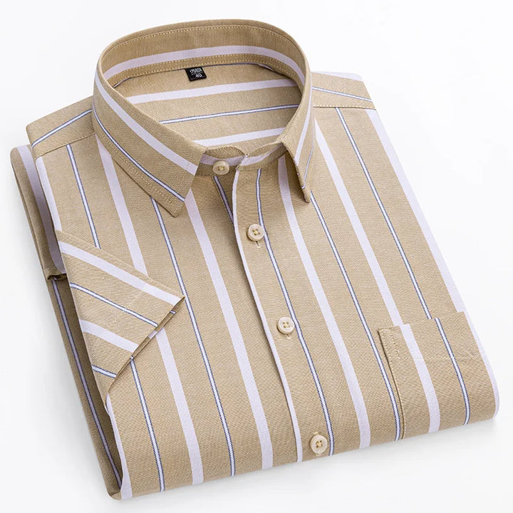Camisa de algodón de manga corta