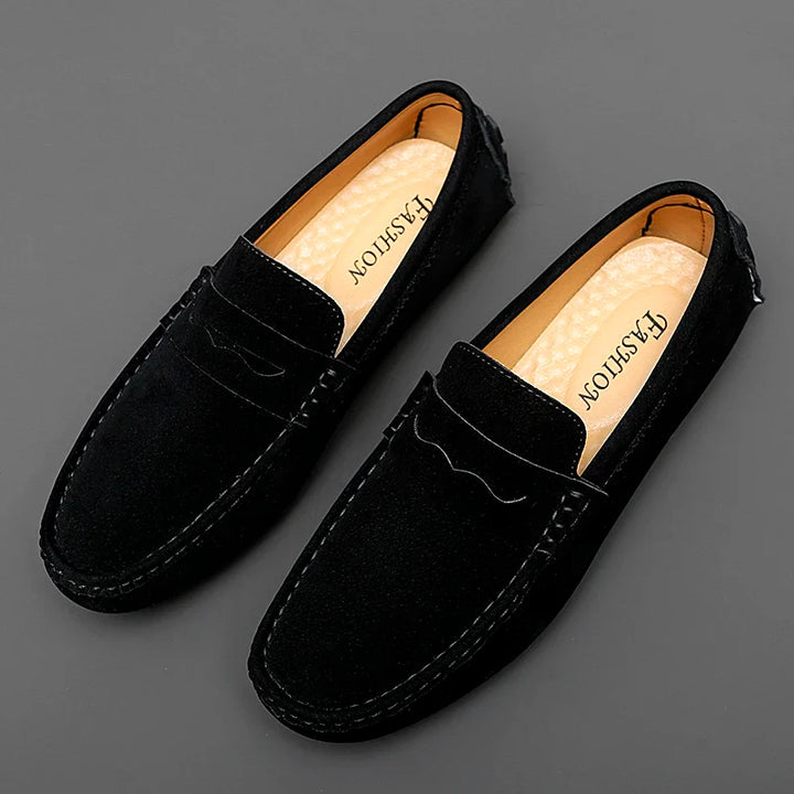 Mocasines de ante