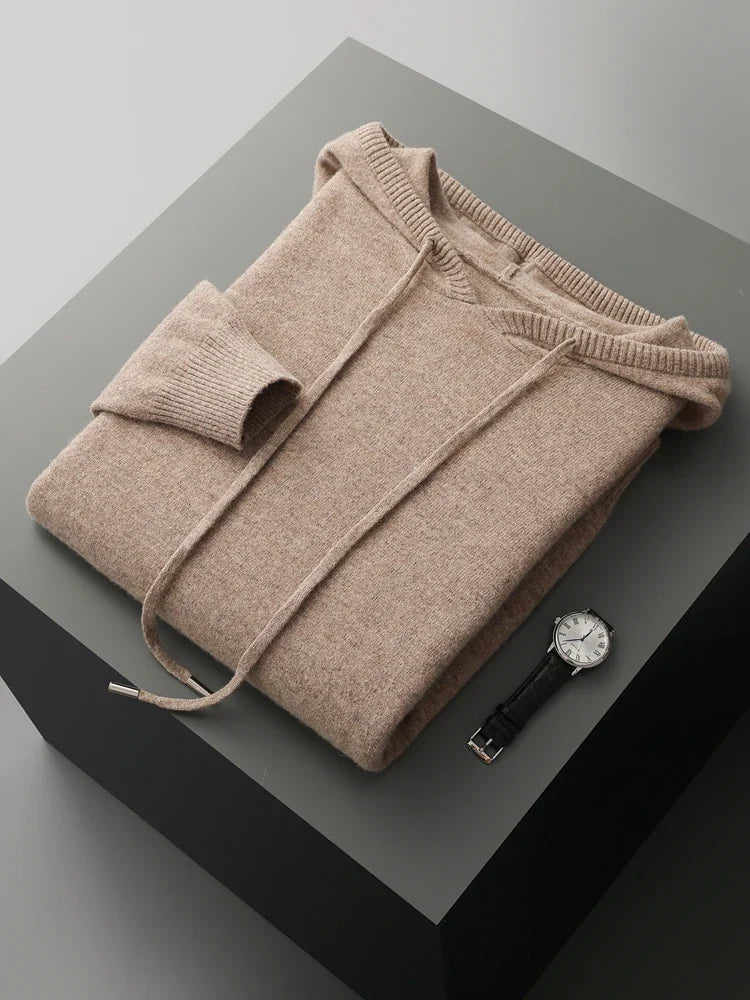 Sirlus Sudadera con capucha de lana merina