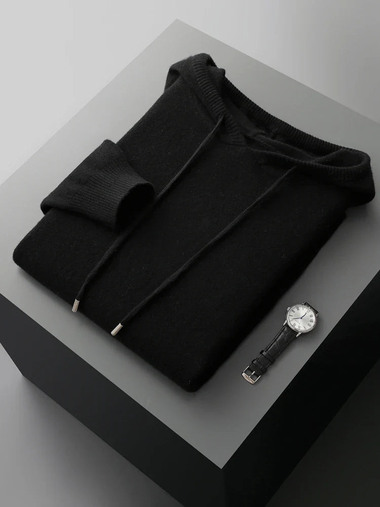 Sirlus Sudadera con capucha de lana merina