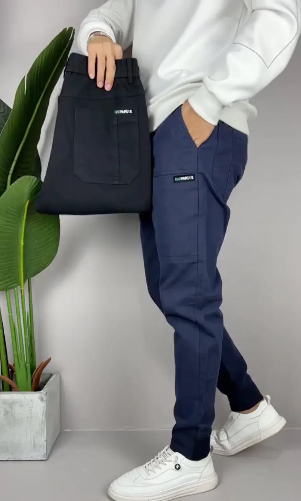 Elegantes pantalones cargo