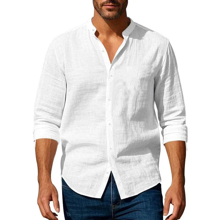 Camisa de verano de algodón/lino