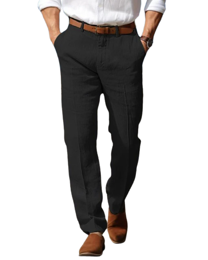 Elegantes pantalones de lino